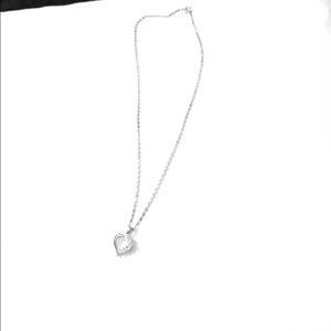 Sterling silver heart necklace